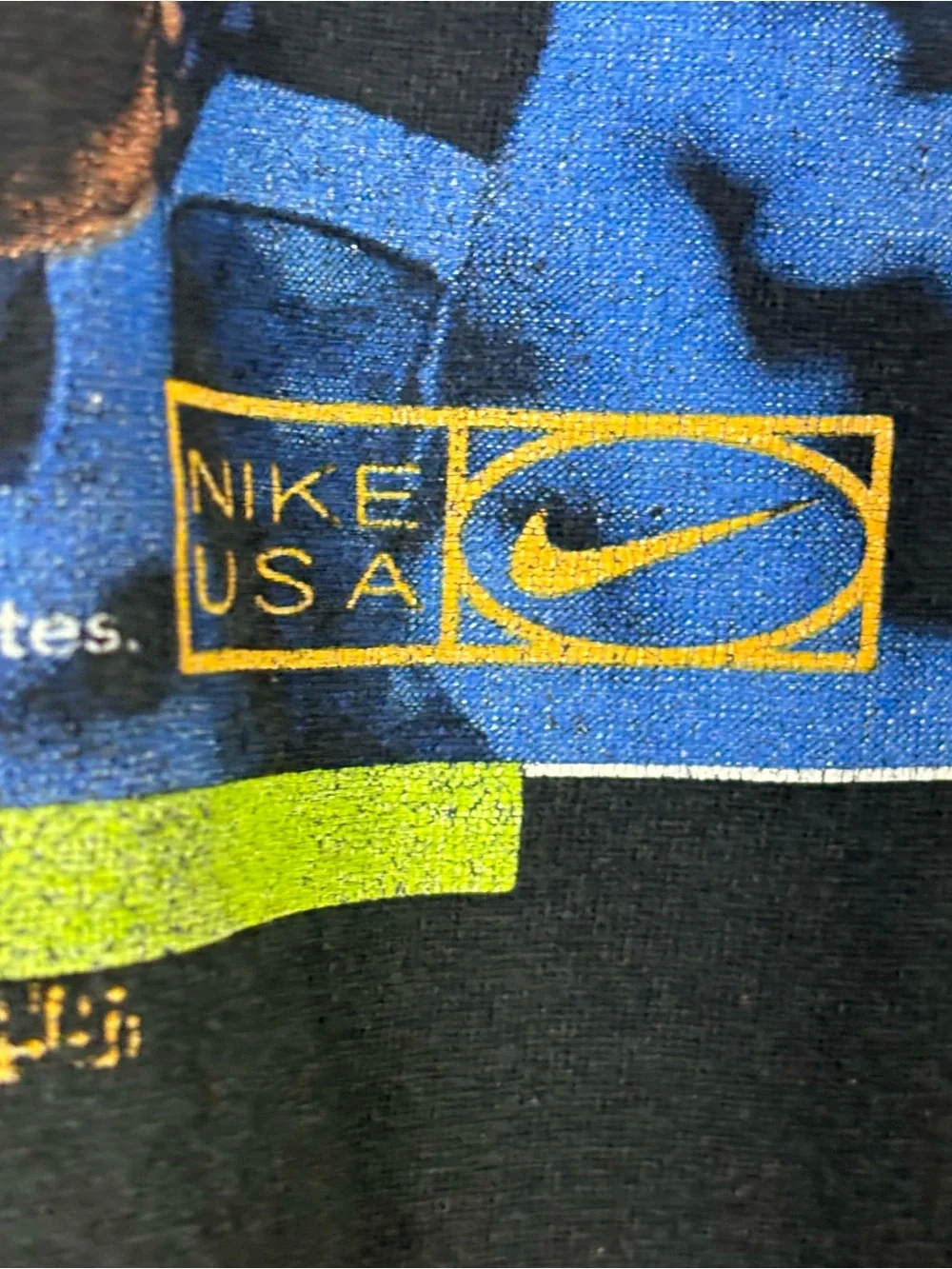 Nike Vintage 90's Penny Hardaway Black T-Shirt Tee USA Made Double Sided Mens XL